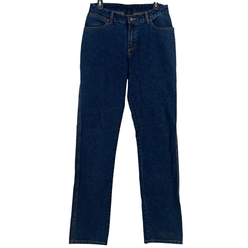 Wrangler Slim Fit Low‎ Rise Jeans Dark Wash Straight Leg 5/6 x 36 NWOT 18MWZSW